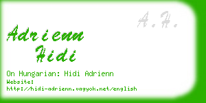 adrienn hidi business card